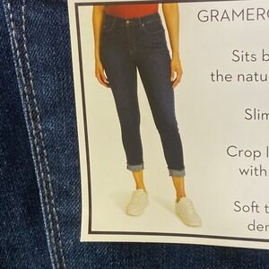 Nine West Gramercy Crop‎ Slim Fit Jeans Size 8 NWT